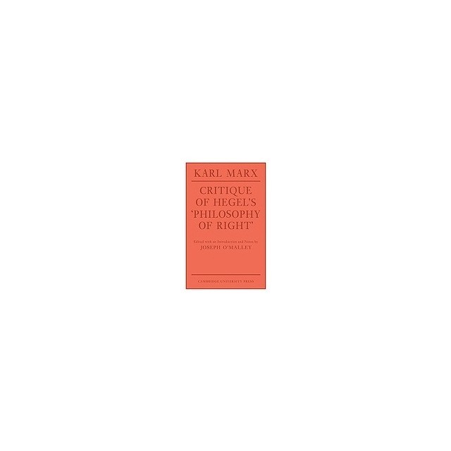 Critique of Hegel&#039;s &#039;Philosophy of Right&#039;