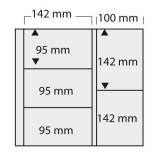 Folii Carti Postale pentru album Yokama-Maxi cu buzunare de 95 x 142 mm 142 x 100 mm