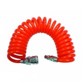 Furtun spiralat pentru aer comprimat 5 m, 6.5x9.5 mm, 1/4, poliuretan