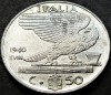 Moneda istorica 50 CENTESIMI - ITALIA FASCISTA, anul 1940 *cod 295, Europa