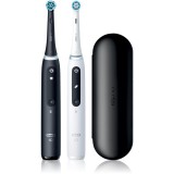 Oral-B iO5 periuta de dinti electrica cu sac DUO Black &amp; White 2 buc