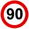 Sticker limita viteza 70 km/h