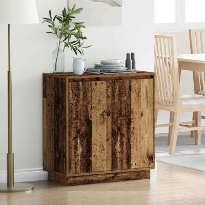vidaXL Bufet cu raft cu ușă Lemn Vechi 71 x 34.5 x 75 cm Lemn compozit 869648 foto