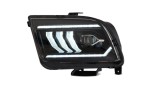 Set faruri Ford Mustang, 09.2004-02.2009, montare fata, stanga+dreapta, indicator dinamic; cu animatii; LED; manual; Tuning; LED, Vland