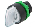 Comutator Rotativ 22mm cu LED Alb IP66