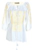 Bluza tip ie dama B23C, alb/auriu Bluza tip ie dama B23C, alb/auriu, marimea 2XL