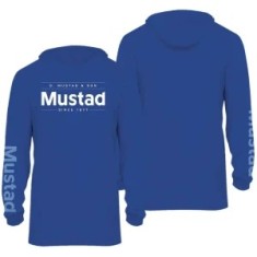 Bluza UV MUSTAD Technical Hoodie Longsleeve, Blue, Marime L foto