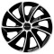 Set 4 Capace Roti pentru Matiz, model Stig Extra Black &amp; White, R16