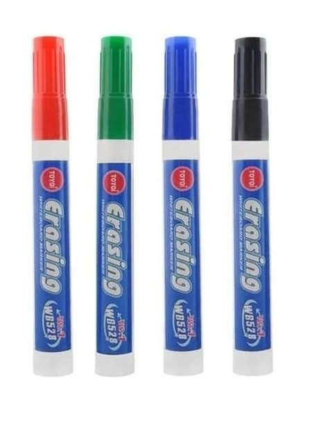 Set 4 markere pentru copii,reincarcabile, cu varf rotund de 2.8 mm - Multicolor