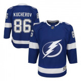 Tampa Bay Lightning tricou de hochei pentru copii Nikita Kucherov Premier Home - L/XL