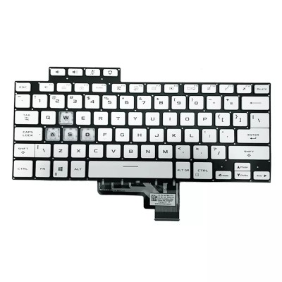 Tastatura Laptop Gaming, Asus, TUF Dash F15 FX516, FX516P, FX516PR, FX516PC, FX516PM, FX516PE, FX516PCZ, iluminata, alba, layout US foto