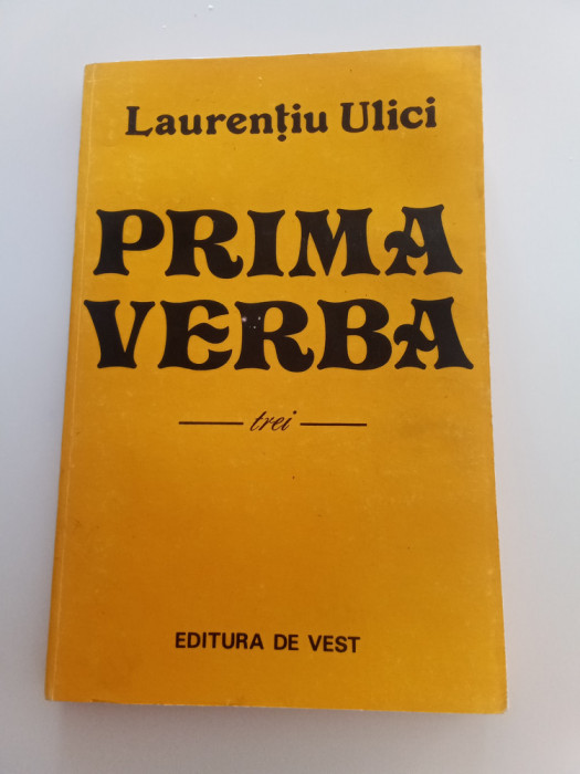LAURENȚIU ULICI - PRIMA VERBA - VOL. 3