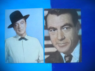 HOPCT LOT NR 1376 GARY COOPER -ACTORI/ ARTISTI-2 CARTI POSTALE-NECIRCULATE foto
