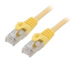Patch Cord S/FTP Cat 6a Cupru LSZH Galben 2m Cablexpert, Gembird