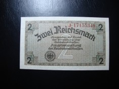 GERMANIA 2 REICHSMARK 1940 UNC foto