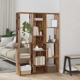 vidaXL Separator cameră/Bibliotecă, Lemn vechi, 100x24x140 cm, PAL