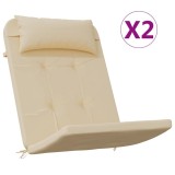 Cumpara ieftin Perne pentru scaun Adirondack, 2 buc, bej, textil oxford