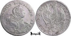 1753 B, 18 Kreuzer - Frederic al II-lea (cel Mare) - Regatul Prusiei