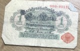 BNKSTR01DE Bancnotă Germania Imperială (WWI) - 1 Mark 1914, Darlehnskassenschein, de colecție