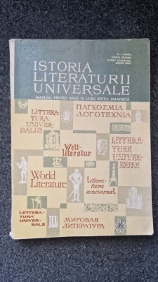 ISTORIA LITERATURII UNIVERSALE. Manual anul IV liceu - Barbu, Drimba foto