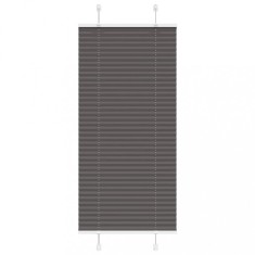 vidaXL Jaluzea plisată negru 65x150 cm Lățime țesătură 64,4cm poliester 4015136