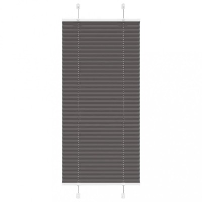 Jaluzea plisată negru 65x150 cm Lățime țesătură 64,4cm poliester foto