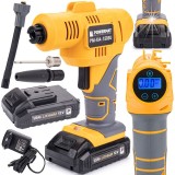 Compresor auto cu acumulator, 10 bari 16l/min 12V 1.5Ah, Powermat