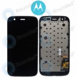 Motorola Moto G (XT1032) Capac frontal modul display + LCD + digitizer negru