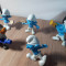 Strumfi, smurfs - 5 figurine mari strumf din cauciuc - setul 4