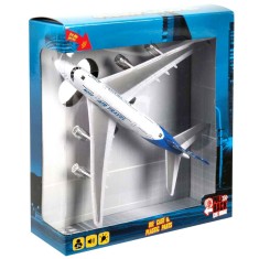 Avion cu lumini si sunete, Maxx Wheels, Albastru