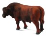 Figurina Taur Red Angus Collecta, Plastic, Multicolor, 3+ ani, 12 cm