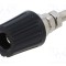 Conector banană 4mm negru nichelat 35A 30VAC 60VDC Hirschmann T&amp;M