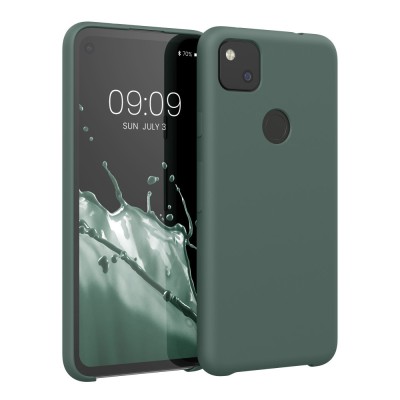 Husa pentru Google Pixel 4a, Silicon, Verde, 52549.171 foto