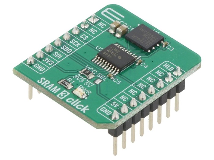 Placă prototip SRAM SPI 3 Click