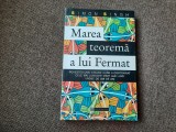 MAREA TEOREMA A LUI FERMAT - SIMON SINGH