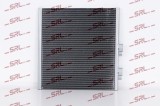 Condensator AC Audi E-Tron GT 20; Porsche Taycan 20; dimensiuni [mm]: 385x375x16, fara uscator, iesire 15,3mm, intrare 15,3mm; 9J1260403;