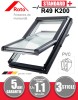 Fereastra Mansarda Roto R49 K200 PVC, Deschidere Mediana, 3 Sticle, Termopan, Izolare WD, Garnituri Etansare, Actionare Manuala