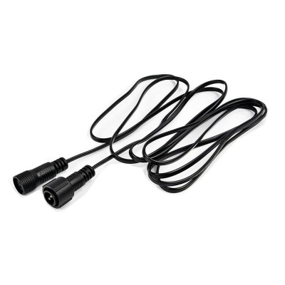 Prelungitor pentru instalatie luminoasa, flexibil, 3 m, 230v, fir negru foto