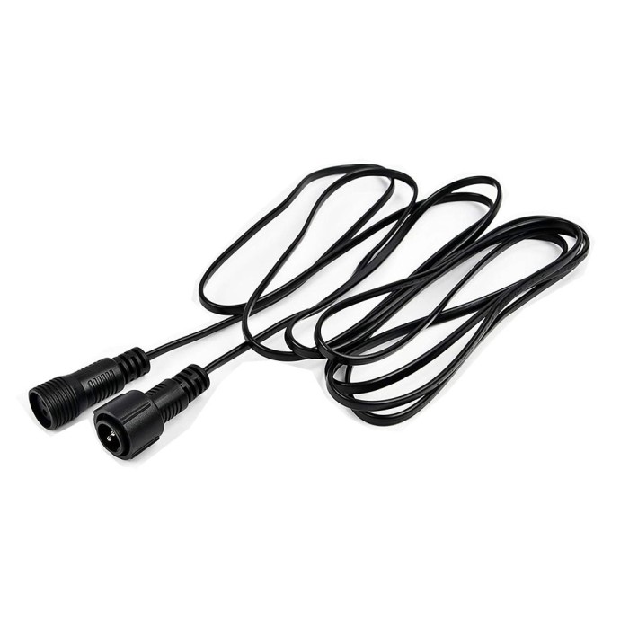 Prelungitor pentru instalatie luminoasa, flexibil, 3 m, 230v, fir negru