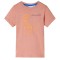 Tricou copii cu m&acirc;neci scurte portocaliu deschis 104 12220