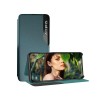 Husa tip carte compatibila xiaomi redmi 13c, stand view, dark green