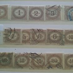 1900- Austria-Porto-Mi22-32-15 val.-3 MH-12st.