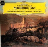 Robert Schumann, Herbert von Karajan &lrm;&ndash; Symphonie Nr.2 / Ouvert&uuml;re, Scherzo Und Finale E-dur (In E Major) Op. 52_ NM vinil, LP disc Deutsche Gr. 1975