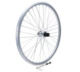 Roata spate dubla argintie, 28", caseta 8/9 viteze Cod:AWR2826