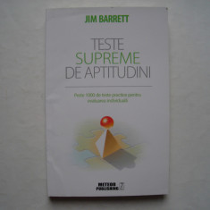 Teste supreme de aptitudini - Jim Barrett