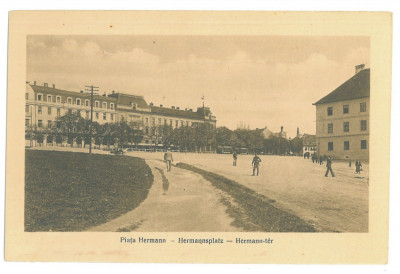 5109 - SIBIU, Market, Romania - old postcard - unused - 1916 foto