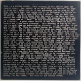 XTC &lrm;&ndash; Go 2 [ vinil, LP ] nm / vg+ Virgin 1978 UK _ punk rock new wave _ poster