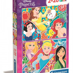 Puzzle Clementoni Disney Princess, 2 x 20 piese