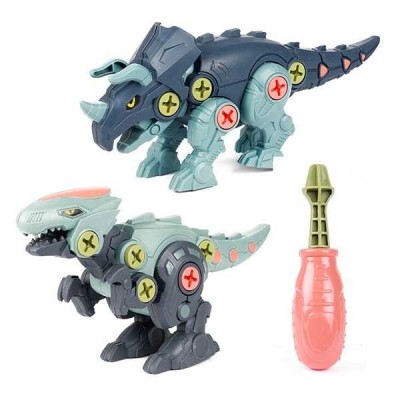 Set 2 Dinozauri Demontabili cu Surubelnita Inclusa Toi-Toys TT43965Z foto