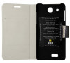 Husa tip carte cu stand neagra pentru Alcatel One Touch Idol Ultra 6033X, Cu clapeta, Piele Ecologica